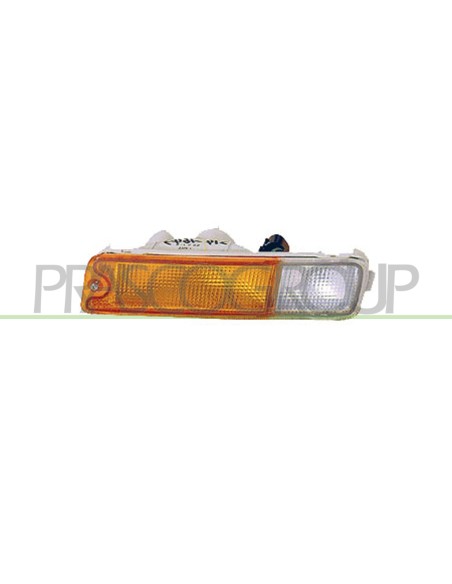 FANALE DESTRO PARAURTI ANTERIORE ARANCIO CON PORTALAMPADA MITSUBISHI L200 STRADA Mod. 09-96 - 12-00