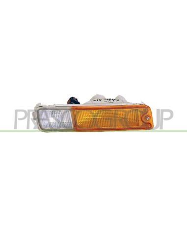 FANALE SINISTRO PARAURTI ANTERIORE ARANCIO CON PORTALAMPADA MITSUBISHI L200 STRADA Mod. 09-96 - 12-00
