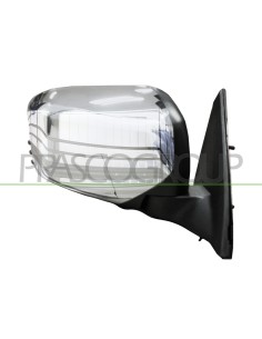 RETROVISORE DESTRO MANUALE NERO CONVESSO CON CALOTTA CROMATA MITSUBISHI L200 STRADA Mod. 03-10 - 12-14