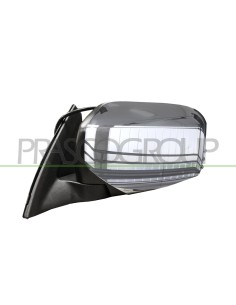 RETROVISORE SINISTRO ELETTRICO NERO CONVESSO CON CALOTTA CROMATA MITSUBISHI L200 STRADA Mod. 03-10 - 12-14