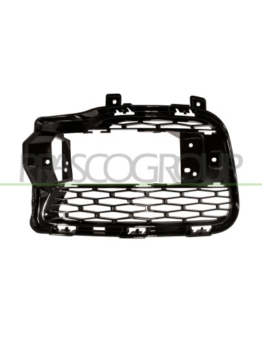 GRIGLIA DESTRA PARAURTI ANTERIORE NERA LUCIDA CON SEDE FENDI LAND ROVER RANGE ROVER SPORT L494 Mod. 03-13 - 10-17