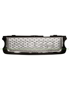 GRIGLIA RADIATORE NERA LUCIDA CROMATA ARGENTO MOD. AUTOBIOGRAPHY BLACK LAND ROVER RANGE ROVER L322 Mod. 01-10 - 11-12
