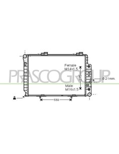 RADIATORE MERCEDES - C CLASS (W202) - Mod. 06-93 -