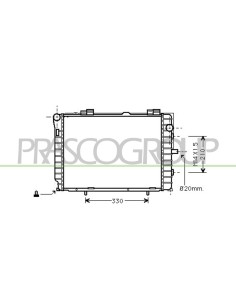RADIATORE MERCEDES CLK (W208) Mod. 06-97 - 04-02