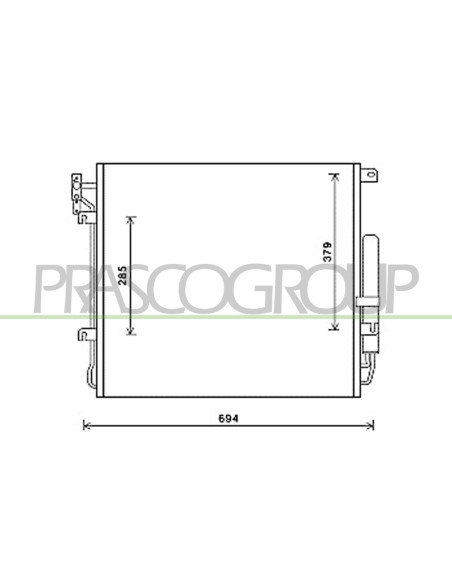 CONDENSATORE LAND ROVER RANGE ROVER L322 Mod. 01-10 - 11-12