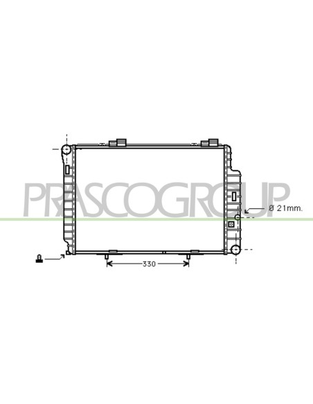 RADIATORE MERCEDES - C CLASS (W202) - Mod. 06-93 -
