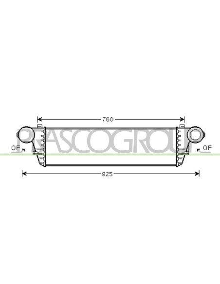 INTERCOOLER MERCEDES C CLASS SPORTCOUPE' (CL203) Mod. 06-00 - 04-08