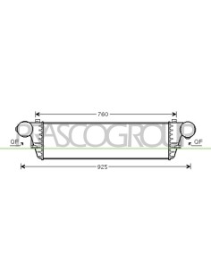 INTERCOOLER MERCEDES C CLASS SPORTCOUPE' (CL203) Mod. 06-00 - 04-08