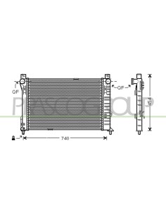 RADIATORE MERCEDES C CLASS (W203) Mod. 03-00 - 02-04