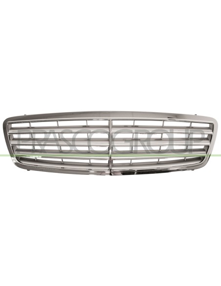 GRIGLIA RADIATORE COMPLETA CROMATA ARGENTO MERCEDES C CLASS (W203) Mod. 03-04 - 02-07
