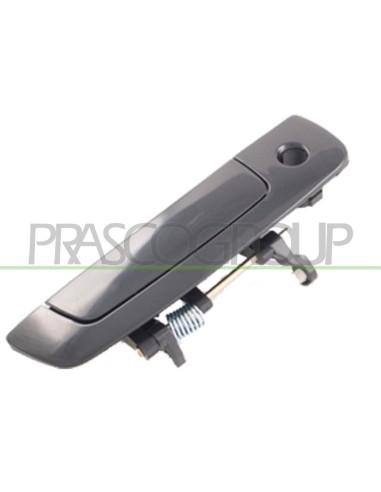 MANIGLIA ANTERIORE DESTRA ESTERNA NERA LISCIA CON FORO NOTTOLINO MITSUBISHI LANCER Mod. 03-96 - 07-01