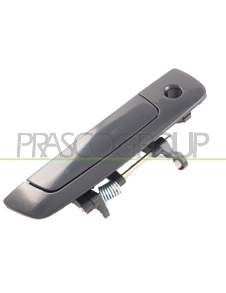 MANIGLIA ANTERIORE DESTRA ESTERNA NERA LISCIA CON FORO NOTTOLINO MITSUBISHI LANCER Mod. 03-96 - 07-01