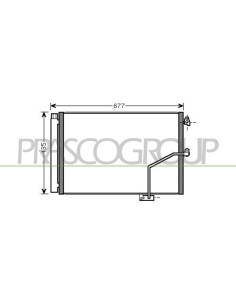 CONDENSATORE MERCEDES GLK ( X204 ) Mod. 10-08 - 04-12