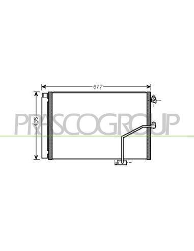 CONDENSATORE MERCEDES GLK ( X204 ) Mod. 10-08 - 04-12