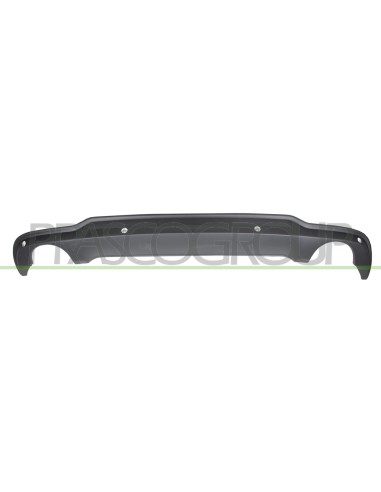 SPOILER PARAURTI POSTERIORE NERO GOFFRATO CON FORI PDC+SUPPORTI CON SCARICO SINGOLO A DESTRA E A SINISTRA MOD. STATION WAGON