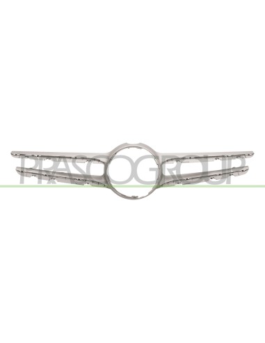 MODANATURA GRIGLIA RADIATORE ARGENTO CON FORO TELECAMERA CON FORI PROFILO MERCEDES C CLASS (W205-S205) Mod. 01-14 - 08-18
