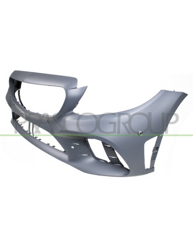 PARAURTI ANTERIORE CON PRIMER CON TAPPO COPRI GANCIO CON FORI PDC CON FORI PARK ASSIST+SUPPORTI