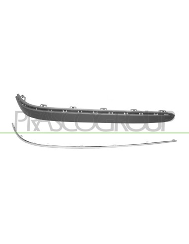 MODANATURA DESTRA PARAURTI POSTERIORE CON PROFILO SENZA FORI PDC MERCEDES E CLASS (W211) Mod. 07-02 - 04-07