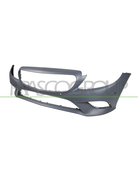 PARAURTI ANTERIORE CON PRIMER CON TAPPO COPRI GANCIO CON FORI PDC CON FORI PARK ASSIST+SUPPORTI