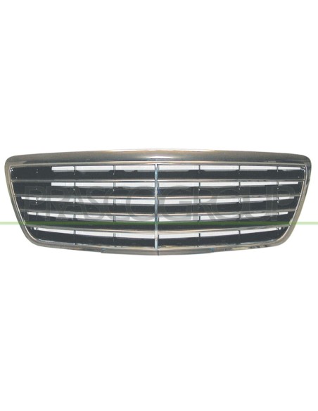 GRIGLIA RADIATORE COMPLETA NERA MOD. AVANTGARDE MERCEDES E CLASS (W210) Mod. 09-99 - 06-02