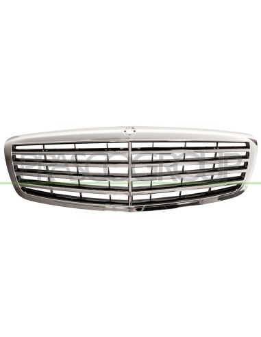 GRIGLIA RADIATORE COMPLETA CROMATA NERA MERCEDES S CLASS (W221) Mod. 10-05 - 04-09