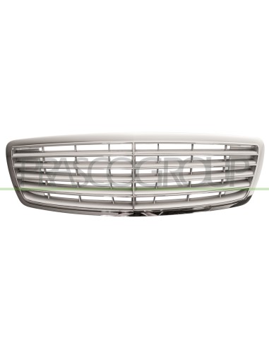 GRIGLIA RADIATORE COMPLETA CROMATA INTERNO ARGENTO MERCEDES S CLASS (W220) Mod. 09-02 - 09-05