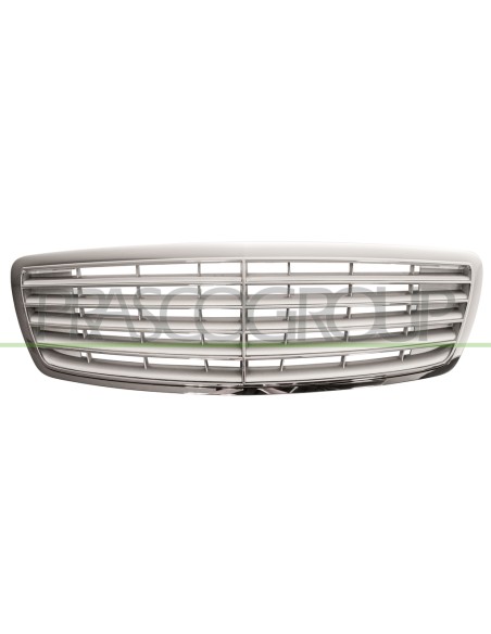 GRIGLIA RADIATORE COMPLETA CROMATA INTERNO ARGENTO MERCEDES S CLASS (W220) Mod. 09-02 - 09-05