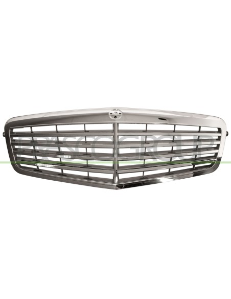 GRIGLIA RADIATORE COMPLETA CROMATA INTERNO ARGENTO MOD. AVANTGARDE MERCEDES E CLASS (W212) Mod. 05-09 - 04-13