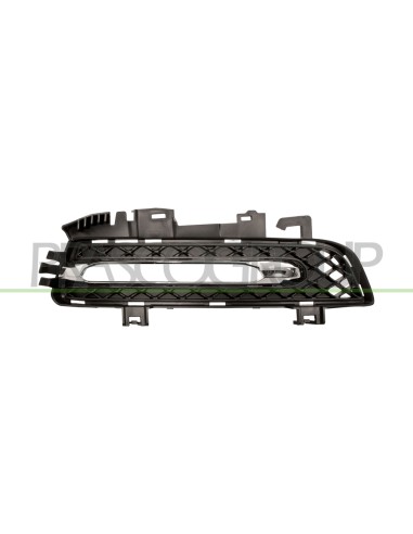 GRIGLIA DESTRA PARAURTI ANTERIORE NERA CON SEDE LUCE DIURNA LED MERCEDES E CLASS COUPE' (C207-A207) Mod. 05-09 - 01-13