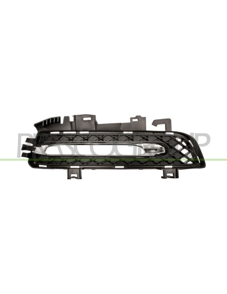 GRIGLIA DESTRA PARAURTI ANTERIORE NERA CON SEDE LUCE DIURNA LED MERCEDES E CLASS COUPE' (C207-A207) Mod. 05-09 - 01-13
