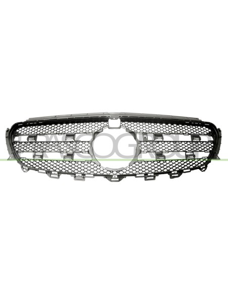 GRIGLIA RADIATORE NERA CON FORO TELECAMERA MERCEDES E CLASS (W213-S213) Mod. 02-16 - 05-20