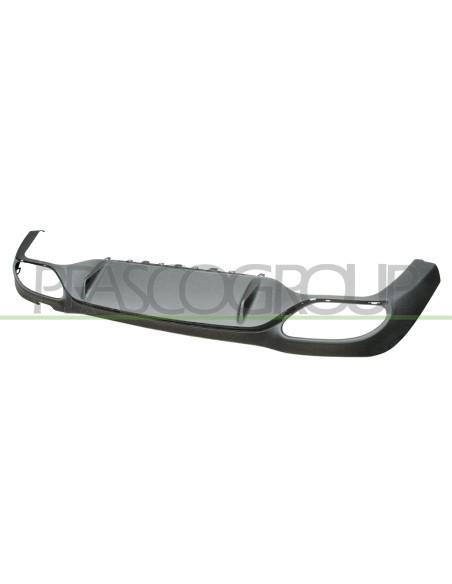 SPOILER PARAURTI POSTERIORE NERO GOFFRATO CON FORI PROFILO MOD. 4 PORTE AMG MERCEDES E CLASS (W213-S213) Mod. 02-16 - 05-20