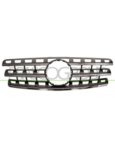 GRIGLIA RADIATORE NERA CON MODANATURA CROMATA MERCEDES ML CLASS (W164) Mod. 01-08 - 09-11