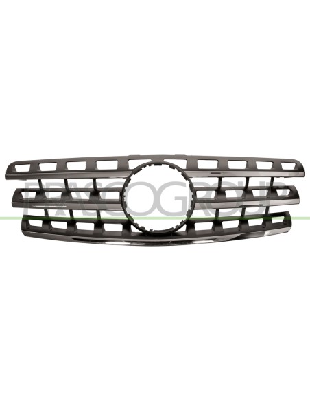 GRIGLIA RADIATORE NERA CON MODANATURA CROMATA MERCEDES ML CLASS (W164) Mod. 01-08 - 09-11