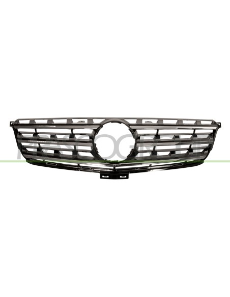GRIGLIA RADIATORE NERA CON MODANATURA CROMATA MERCEDES ML CLASS (W166) Mod. 11-11 - 02-15