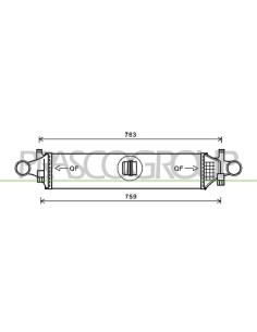 INTERCOOLER MERCEDES - A CLASS (W176) - Mod. 09-12