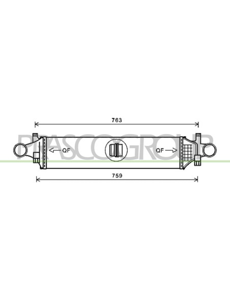 INTERCOOLER MERCEDES - A CLASS (W176) - Mod. 09-12