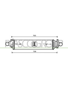 INTERCOOLER MERCEDES - A CLASS (W176) - Mod. 09-12