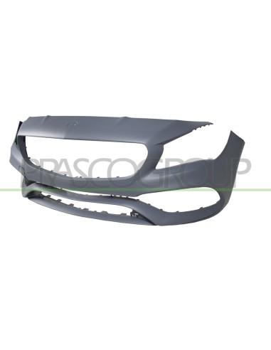 PARAURTI ANTERIORE CON PRIMER CON TAPPO COPRI GANCIO CON TRACCE PDC E PARK ASSIST MOD. AMG CLA 45