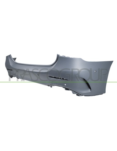 PARAURTI POSTERIORE CON PRIMER CON TAPPO COPRI GANCIO CON FORI PDC E PARK ASSIST+SUPPORTI MOD. AMG
