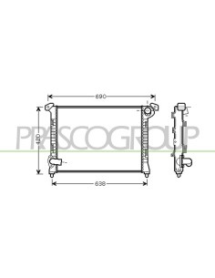RADIATORE MINI MINI (BMW) R50-R53 Mod. 07-04 - 10-06