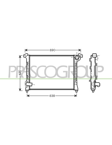 RADIATORE MINI - MINI (BMW) R50-R53 - Mod. 07-04 -