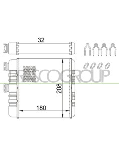 SCAMBIATORE DI CALORE OPEL-VAUXHALL - ASTRA G - Mo