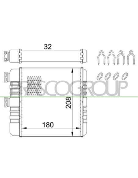 SCAMBIATORE DI CALORE OPEL-VAUXHALL - ASTRA G - Mo