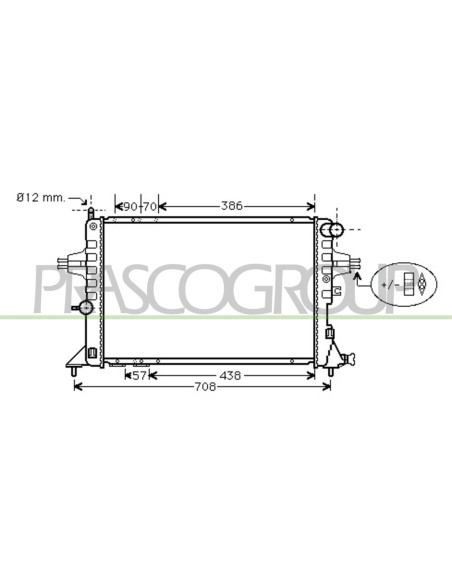 RADIATORE OPEL-VAUXHALL ZAFIRA Mod. 05-99 - 04-05