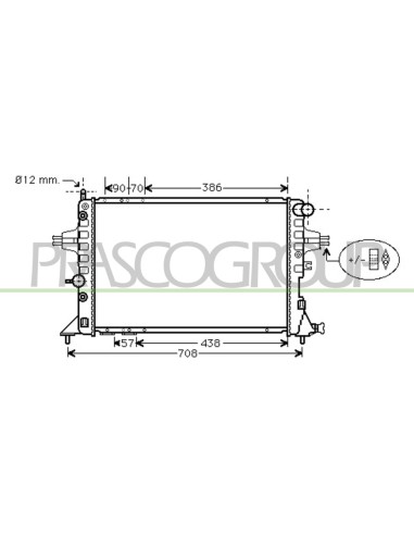 RADIATORE OPEL-VAUXHALL ZAFIRA Mod. 05-99 - 04-05