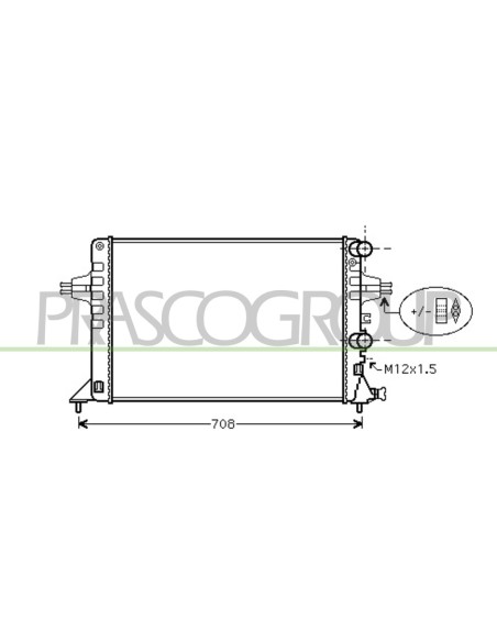 RADIATORE OPEL-VAUXHALL - ASTRA G - Mod. 03-98 - 1