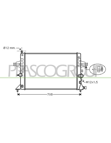 RADIATORE OPEL-VAUXHALL - ASTRA G - Mod. 03-98 - 1