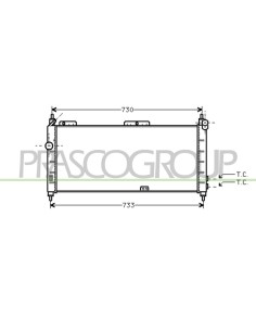 RADIATORE OPEL-VAUXHALL TIGRA Mod. 10-94 - 06-04