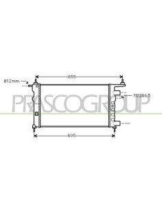 RADIATORE OPEL-VAUXHALL CORSA B Mod. 06-97 - 09-00